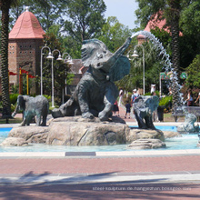 Heiße verkaufende Elefant-Statuen-große Bronzeskulptur